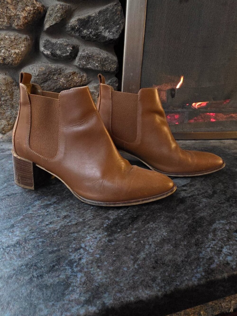 Everlane Brown Leather Ankle Booties Size 8.5
